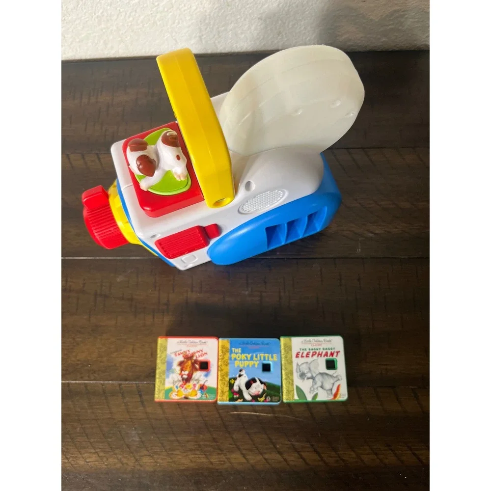 Little Tikes Story Dream Machine Projector with 3 Little Golden Book Cartridges